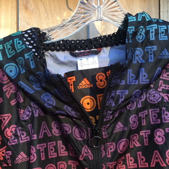 Stella McCartney ADIDAS cropped hoody Multi color brights S - Picture 2 of 12